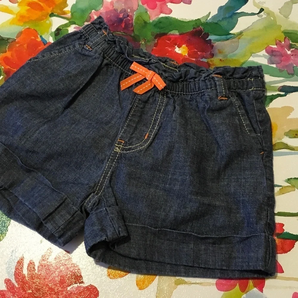 Gymboree size(5) orange and blue  girls set EUC